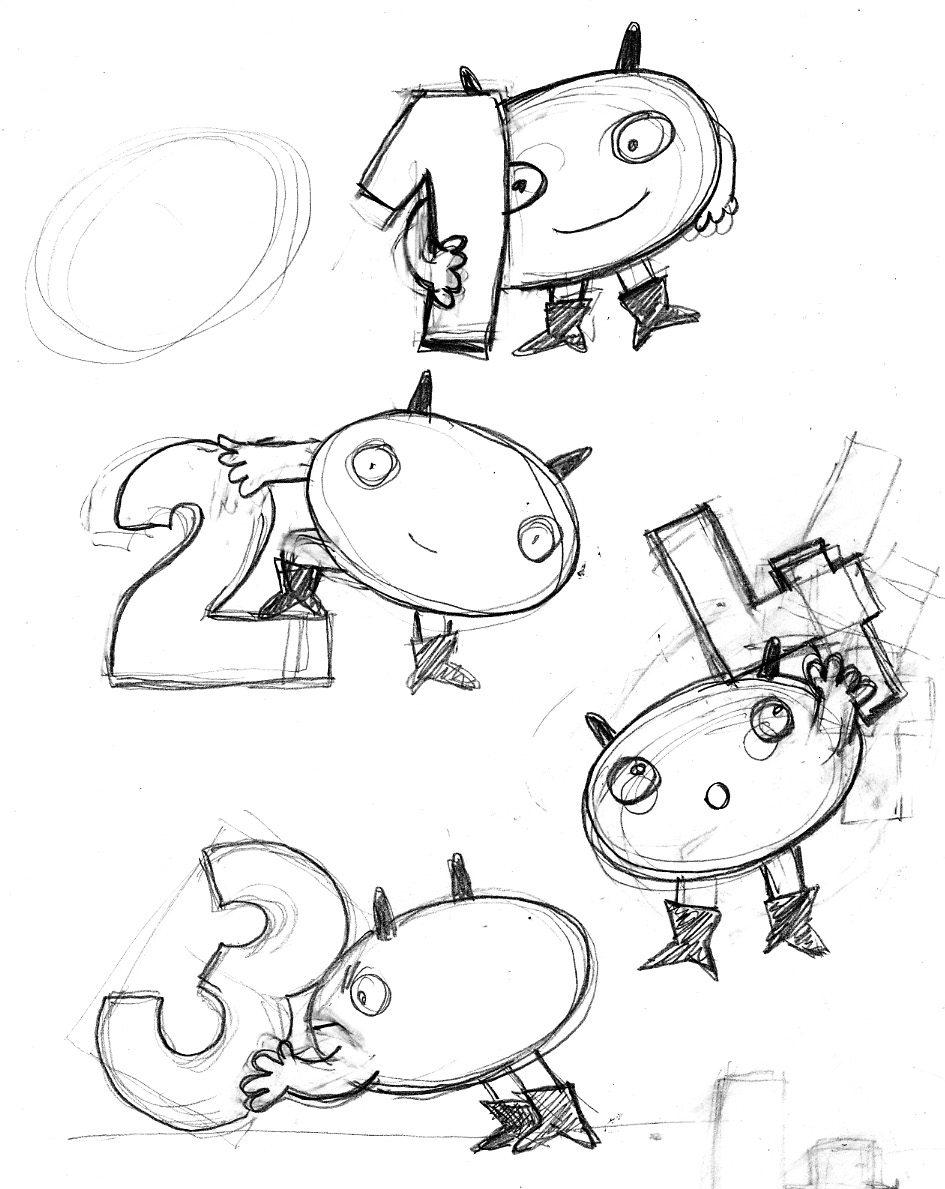 Sketches for the Comic Kobold