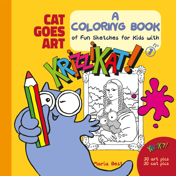 Art Activity Book - The coloring book for Cat-School-Art