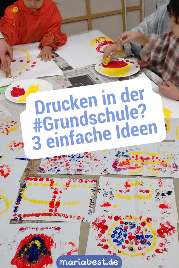 Pin zum Artikel - 3 einfache Ideen zum Drucken in der Grundschule