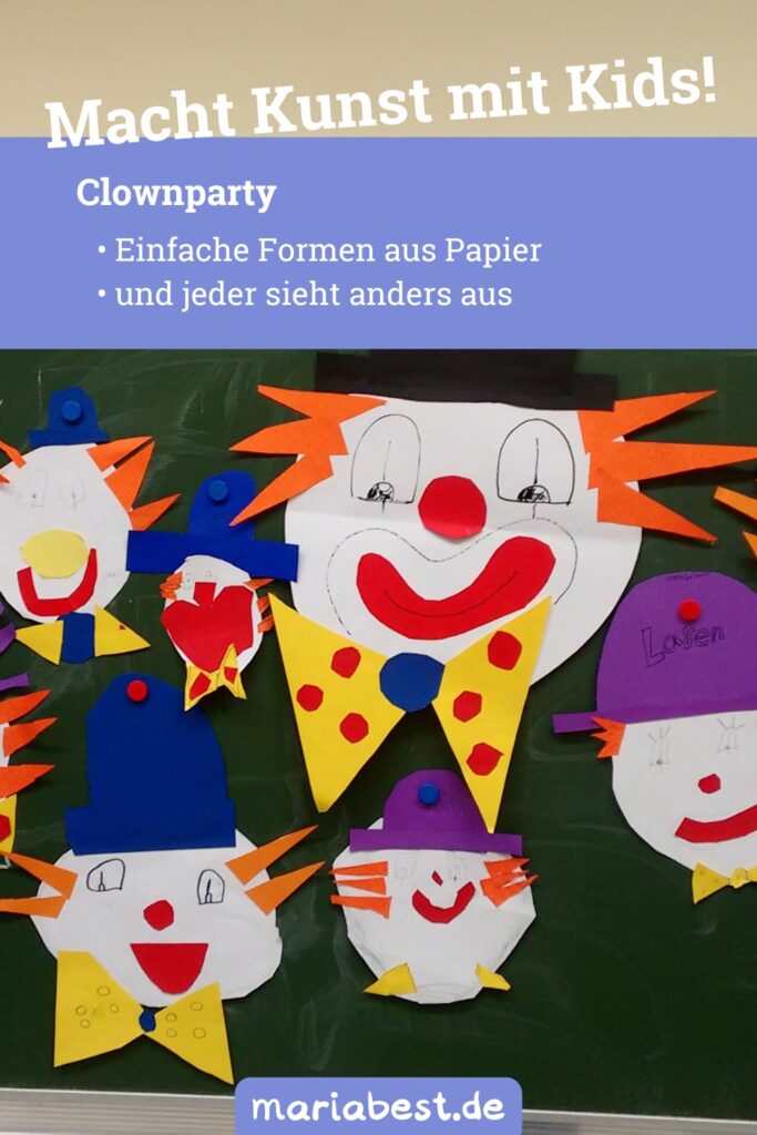 Pin für die Bastelidee XXL Clown Collage