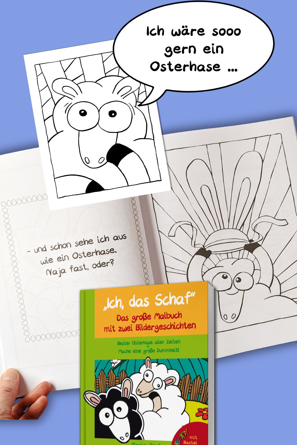 „Ich, das Schaf“ – Das große Malbuch