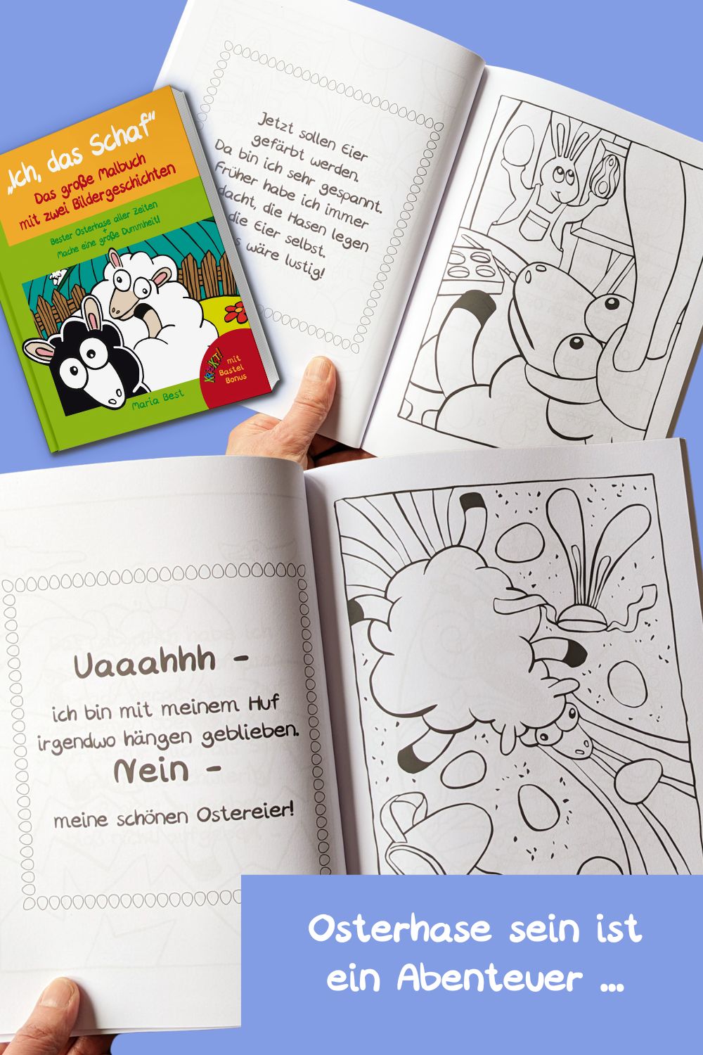 „Ich, das Schaf“ – Das große Malbuch