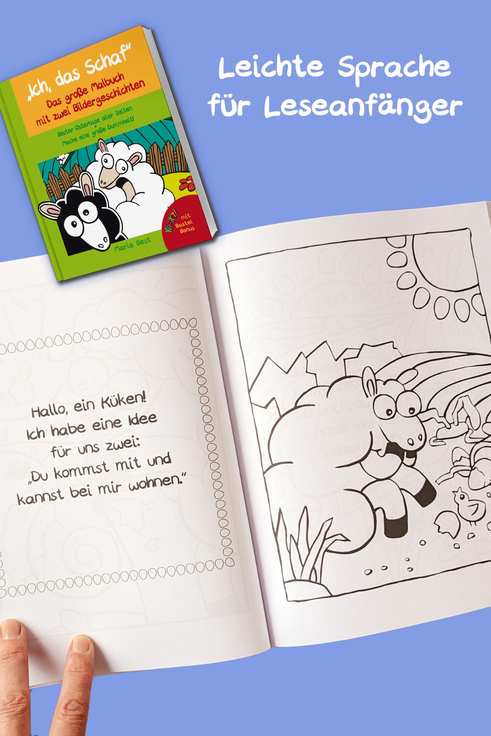 „Ich, das Schaf“ – Das große Malbuch