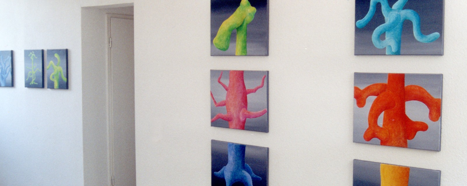 Ausstellung mit den Models und Cadavre Exquis